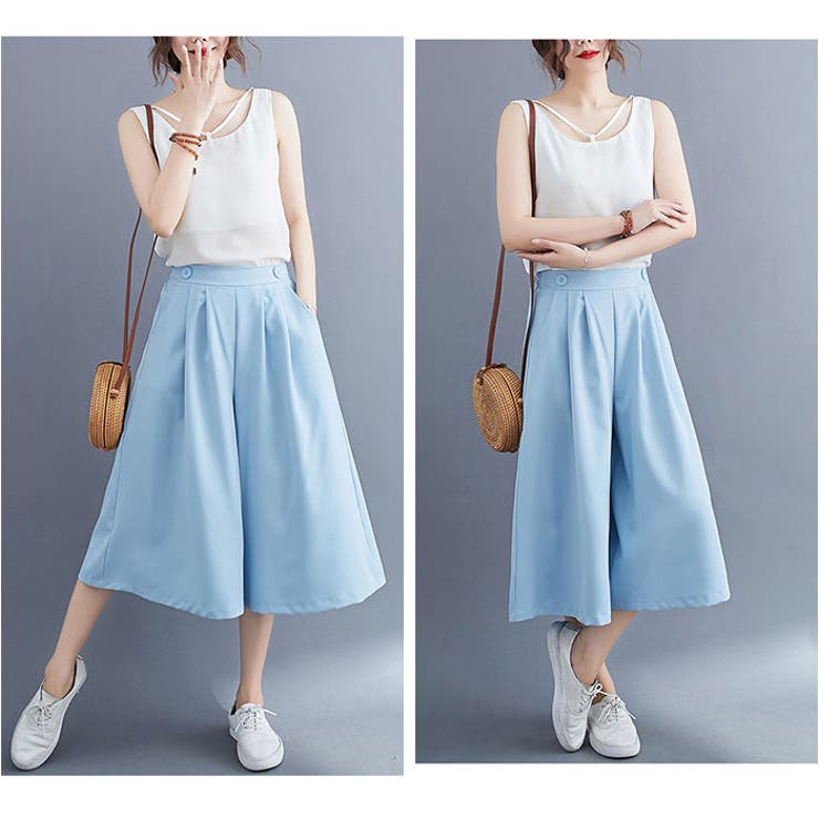 ガウチョパンツ ワイドパンツ レディース lypa222 | BACKYARD FAMILY | 詳細画像16 