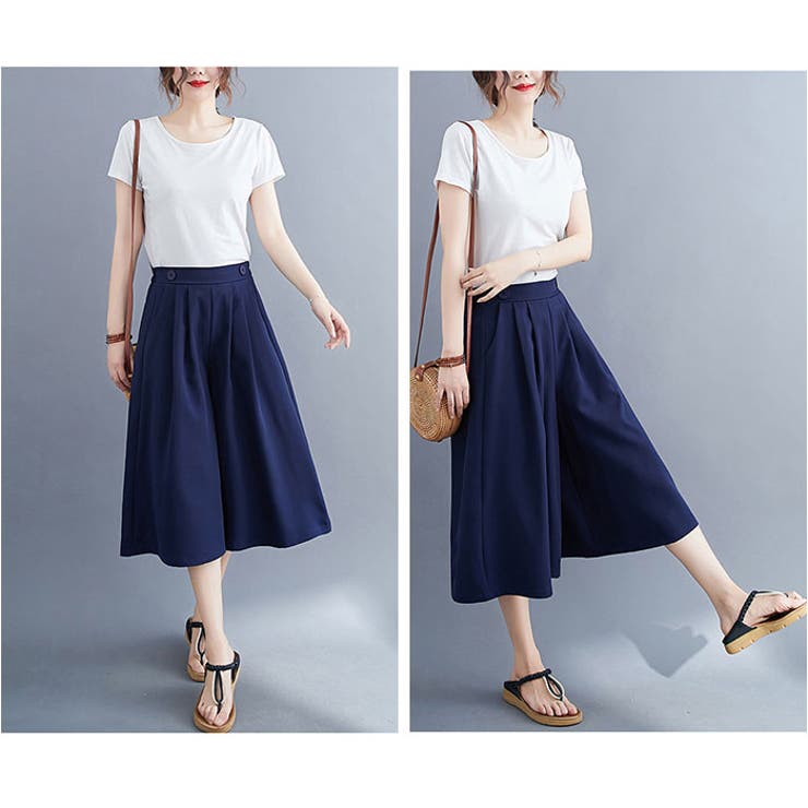 ガウチョパンツ ワイドパンツ レディース lypa222 | BACKYARD FAMILY | 詳細画像10 