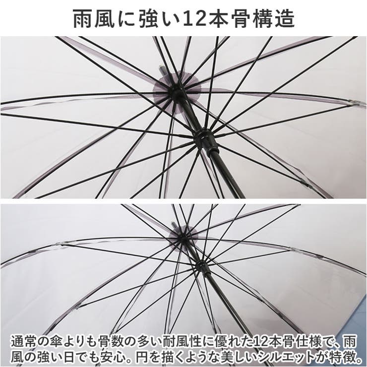 ゼロアンド -0＆12本骨クリアアンブレラ 60cm | BACKYARD FAMILY | 詳細画像4 