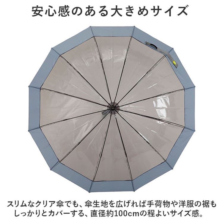 ゼロアンド -0＆12本骨クリアアンブレラ 60cm | BACKYARD FAMILY | 詳細画像6 