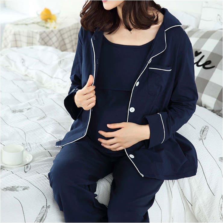 【新品】BAKUNEDRY ルームウェアセットWoman's M navy 129770366489_005.webp