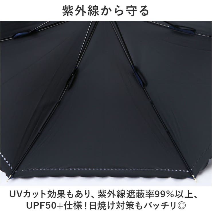 ブラックコーティング 晴雨兼用 ヒートカット 50cm 手開き傘 | BACKYARD FAMILY | 詳細画像4 