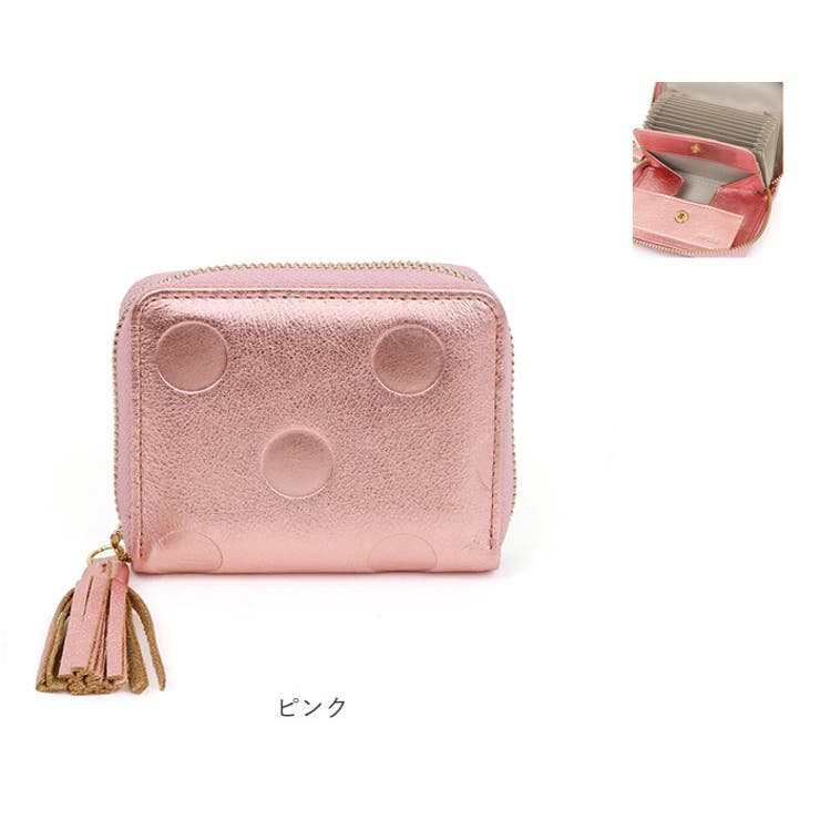 percheペルケ ドット型押しジャバラ・カードウォレット | BACKYARD FAMILY | 詳細画像16 