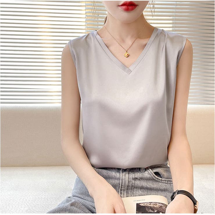 【12月スーパーSALE 15%OFF】 タンクトップインナー mmtt220d[品番：BCYW0028898 Vネック タンクトップ