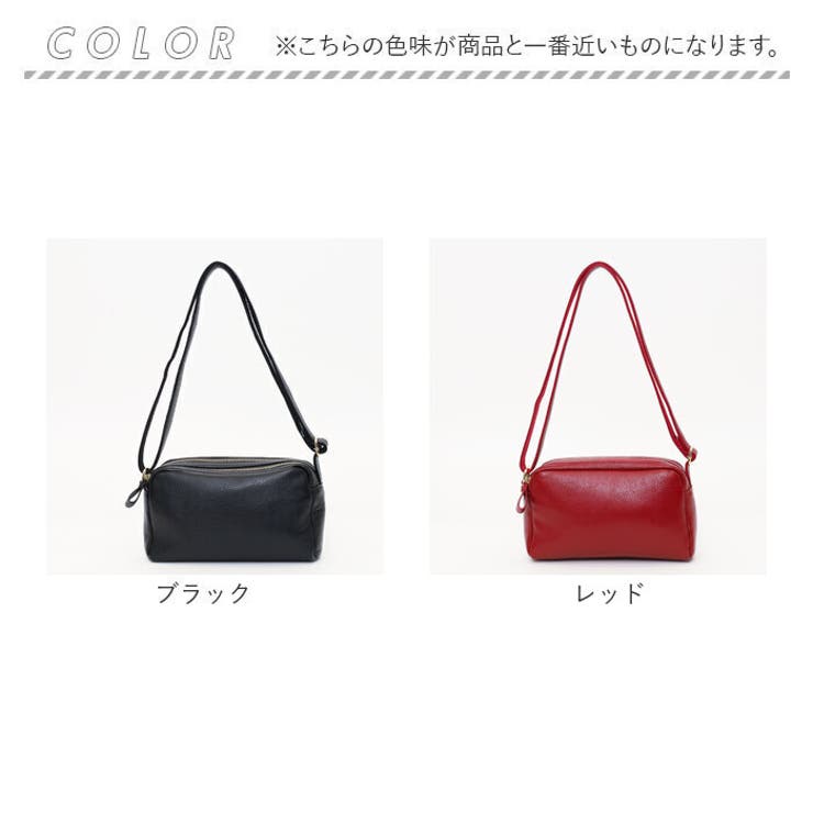 COOCO シュリンクレザー横型2層ショルダーバッグ[品番