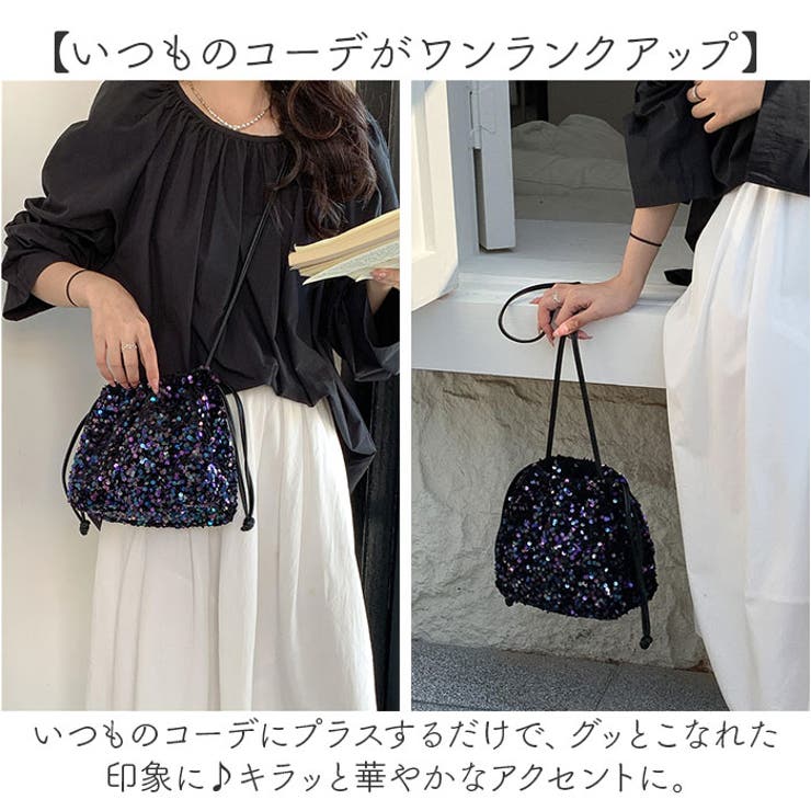 ショルダーバック スパンコール[品番：BCYW0029254]｜BACKYARD FAMILY