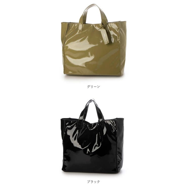 cachecache カシュカシュ ソフトエナメルショッパーバッグ[品番