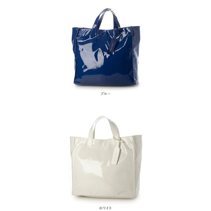 cachecache カシュカシュ ソフトエナメルショッパーバッグ[品番