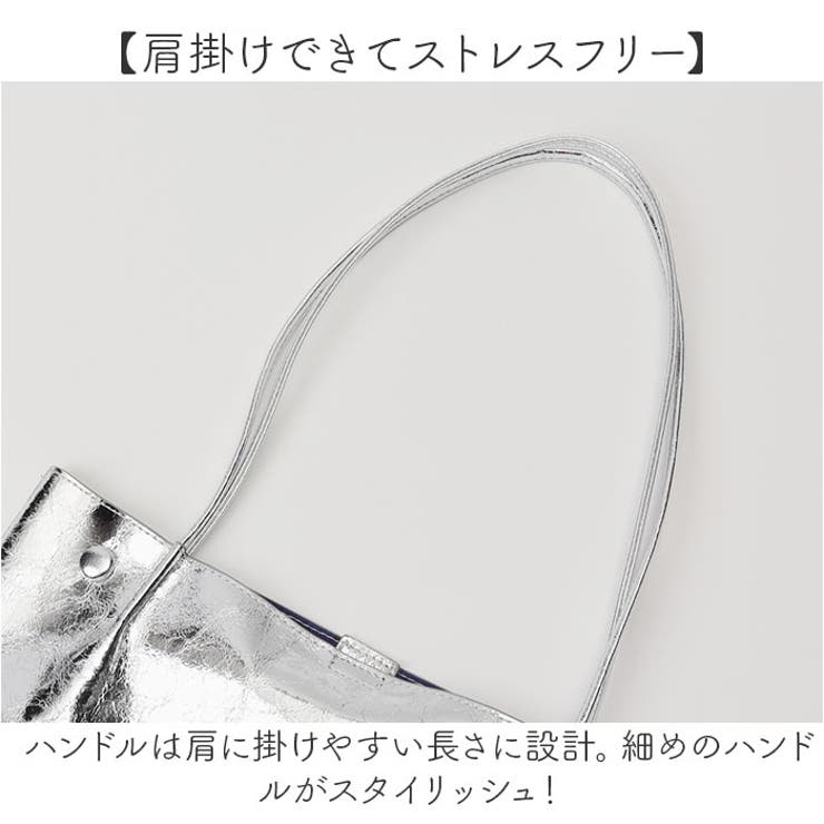 cachecache カシュカシュ クラシックメタリック肩入バケツトート | BACKYARD FAMILY | 詳細画像8 