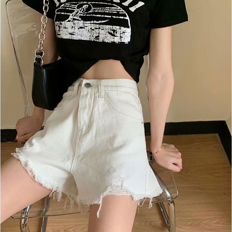 ショートパンツ デニム ハイウエスト レディース | BACKYARD FAMILY | 詳細画像5 