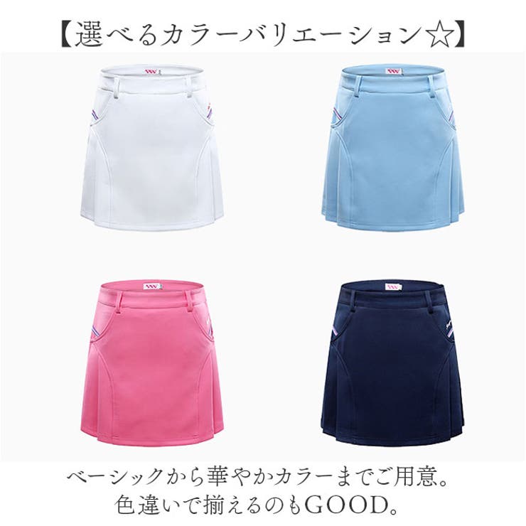 Local GOLF ゴルフスカート①　M/L 新品 ゴルフスカート ゴルフウェア パンツ付き[品番：BCYW0030259
