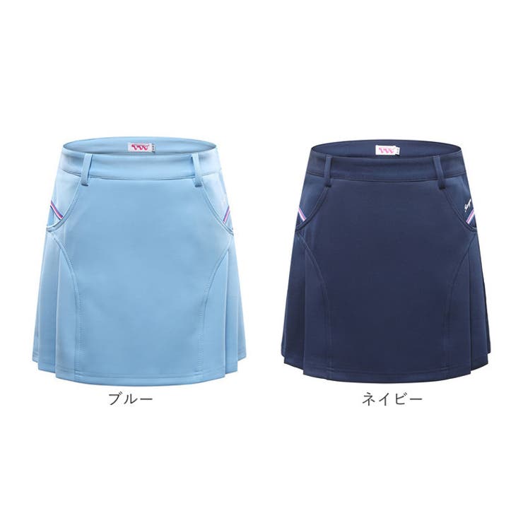 全国宅配無料 ゴルフスカート ゴルフウェア パンツ付き[品番：BCYW0030259 レディースウェア