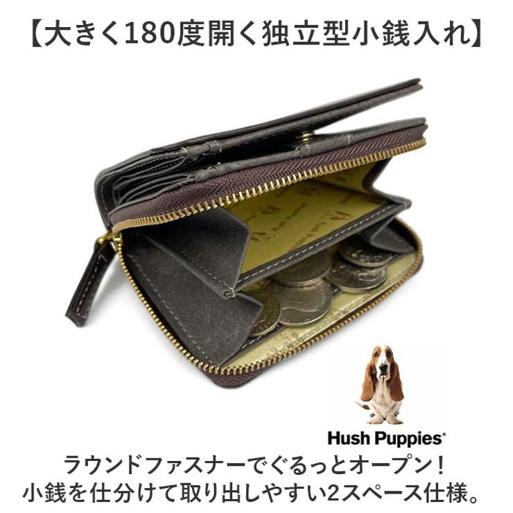 Hush Puppies リアルレザー バイカラー 二つ折り財布 | BACKYARD FAMILY | 詳細画像5 