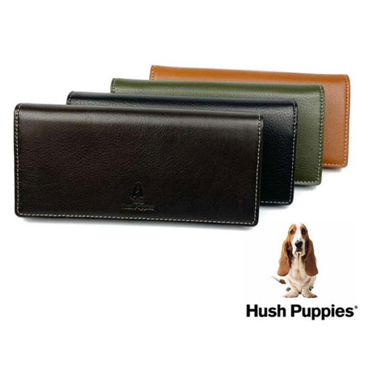 Hush Puppies ハッシュパピー リアルレザー バイカラー 長財布