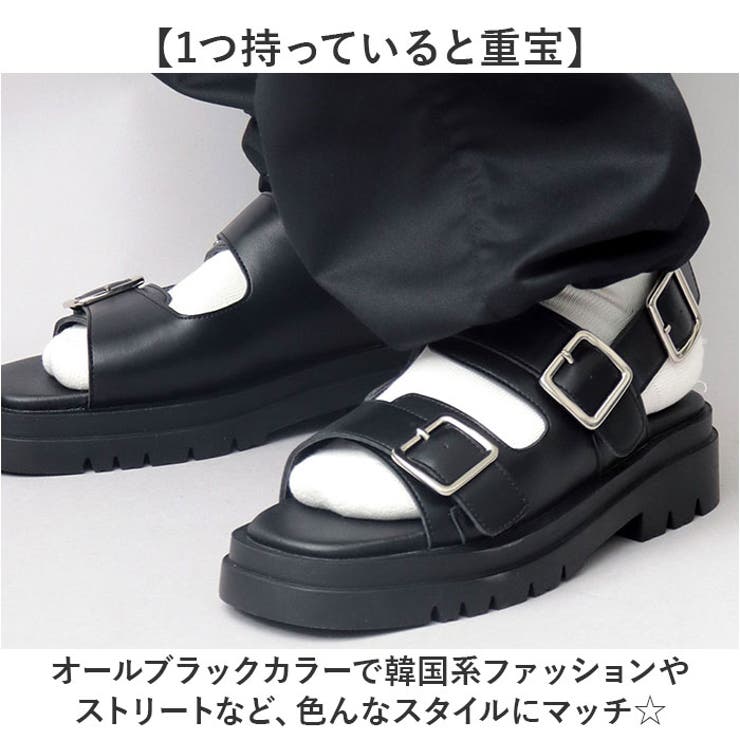 glabella SQUARE TOE STRAP SANDALS | BACKYARD FAMILY | 詳細画像12 