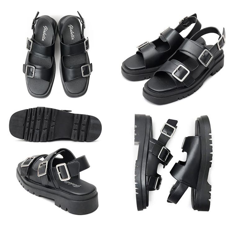 glabella SQUARE TOE STRAP SANDALS | BACKYARD FAMILY | 詳細画像13 