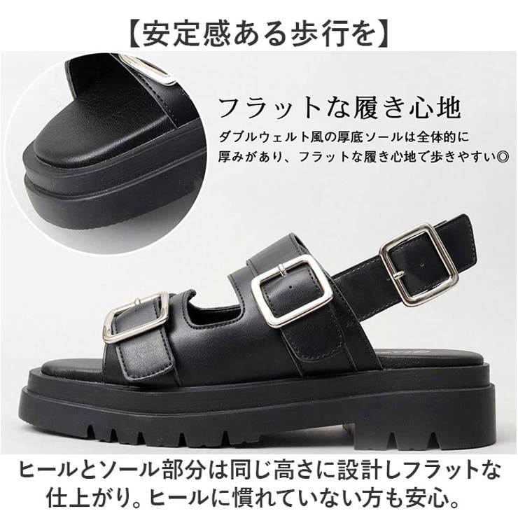 glabella SQUARE TOE STRAP SANDALS | BACKYARD FAMILY | 詳細画像6 