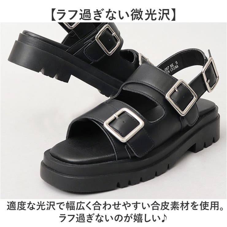 glabella SQUARE TOE STRAP SANDALS | BACKYARD FAMILY | 詳細画像7 