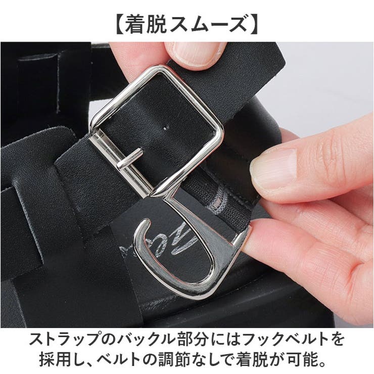 glabella SQOUARE TOE STRAP SANDALS | BACKYARD FAMILY | 詳細画像8 