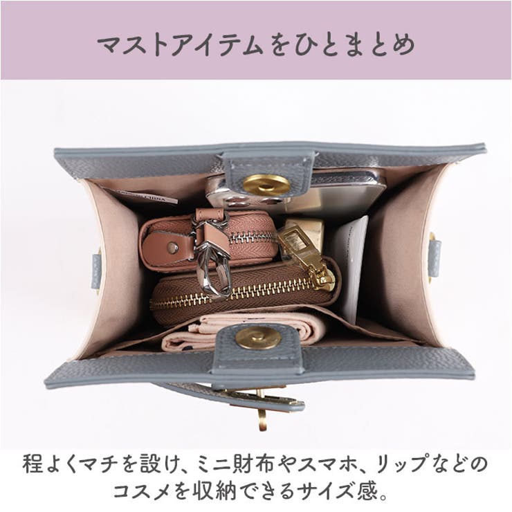 LIZDAYS スクエアショルダーミニバッグ[品番：BCYW0030459