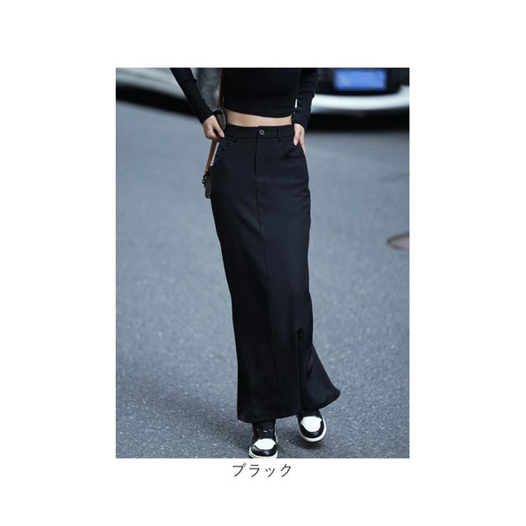 ロングスカート バックスリット入り mmld426i[品番：BCYW0030540