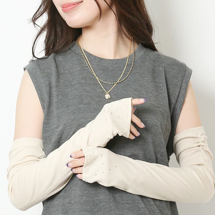 WOMEN ライトストーンメッシュUVグローブ | BACKYARD FAMILY | 詳細画像2 