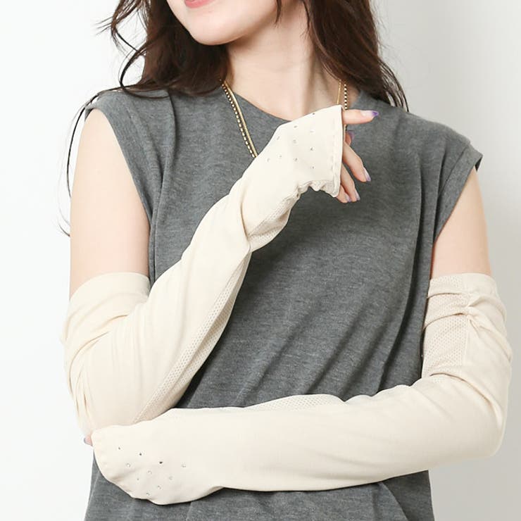 WOMEN ライトストーンメッシュUVグローブ | BACKYARD FAMILY | 詳細画像3 