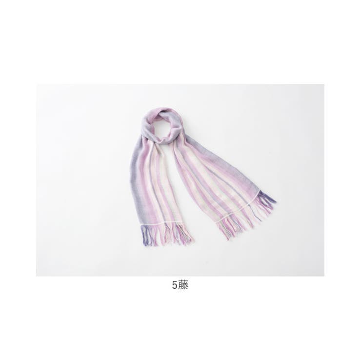 さらりとかるい かさね縞マフラー | BACKYARD FAMILY | 詳細画像15 