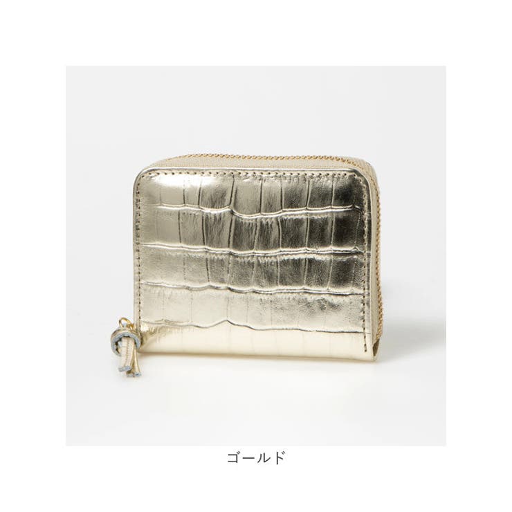 perche ペルケ メタリッククロコ ジャバラカードウォレット | BACKYARD FAMILY | 詳細画像16 