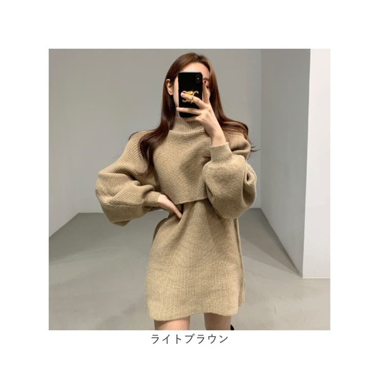 ニットワンピース