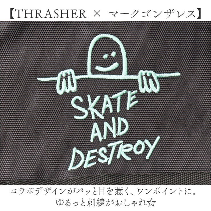 THRASHER スラッシャー THR-300 縦型ショルダーバッグ | BACKYARD FAMILY | 詳細画像4