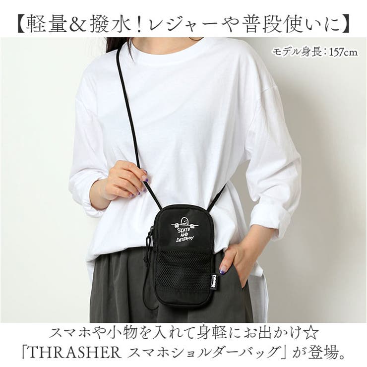 THRASHER スラッシャー THR-302 スマホショルダーバッグ[品番 THRASHER スラッシャー THR-302 スマホショルダーバッグ[品番