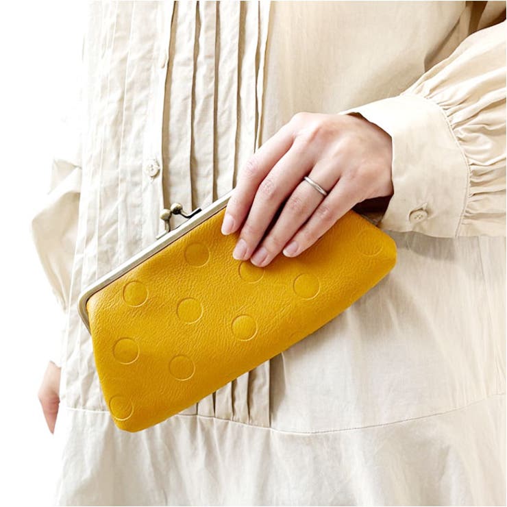 ラフィール ドットカラー合皮がま口マルチポーチ | BACKYARD FAMILY | 詳細画像3 