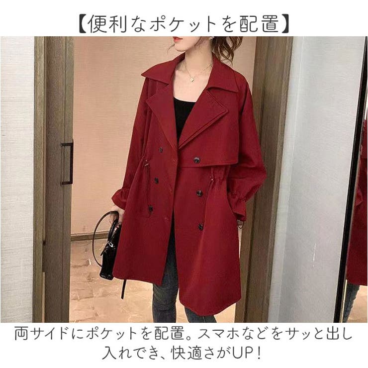 トレンチコート レディース コート スプリングコート[品番