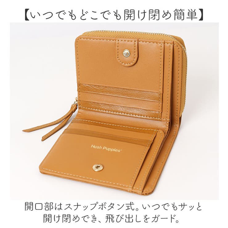 Hush Puppies ラウンドファスナー 二つ折り財布 | BACKYARD FAMILY | 詳細画像5 