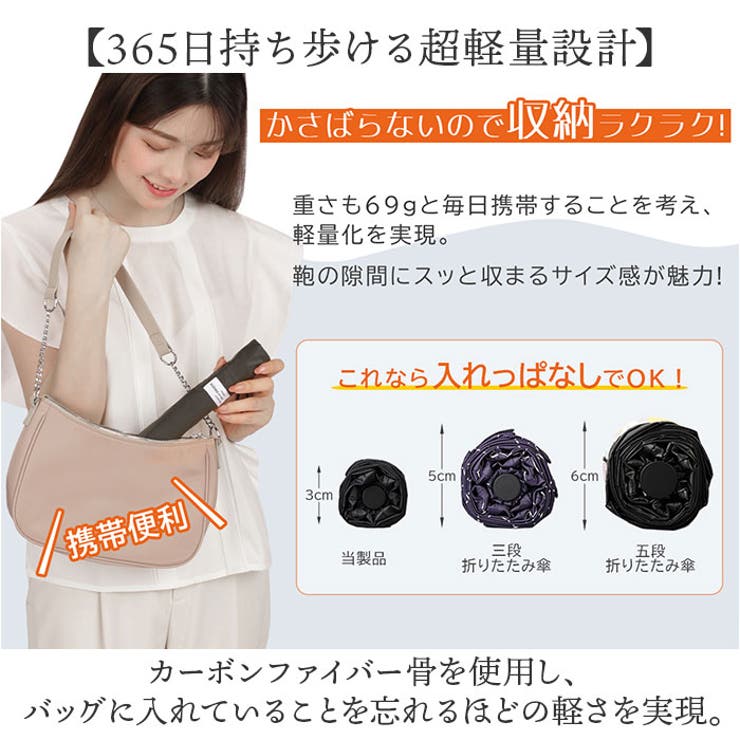 pocket 超軽量カーボン雨傘 50 | BACKYARD FAMILY | 詳細画像3 