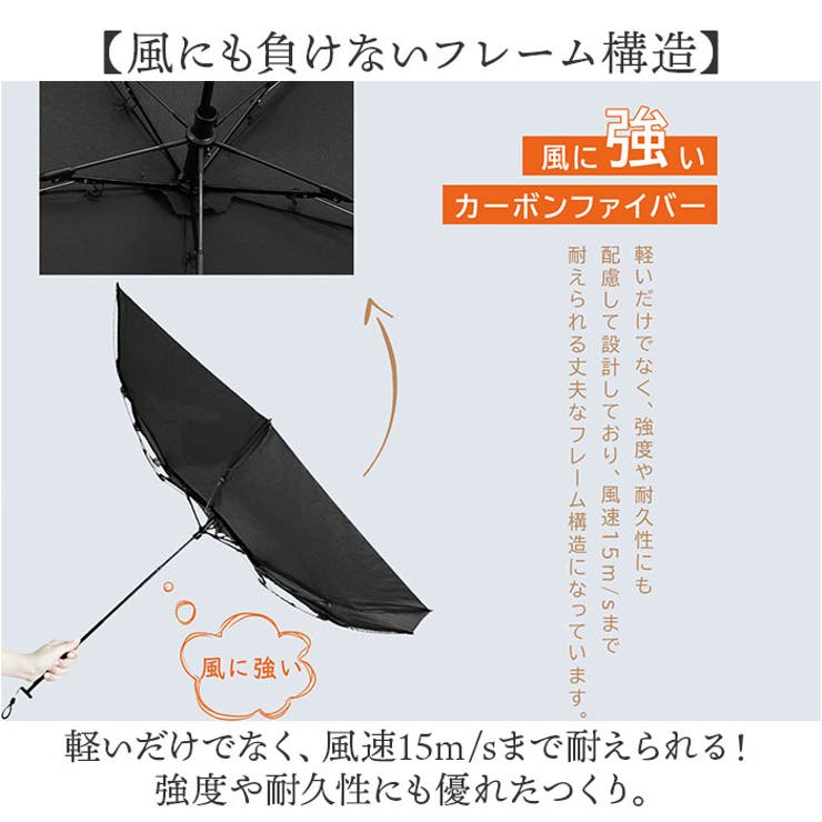 pokectプラス 超軽量カーボン雨傘 55 | BACKYARD FAMILY | 詳細画像4 