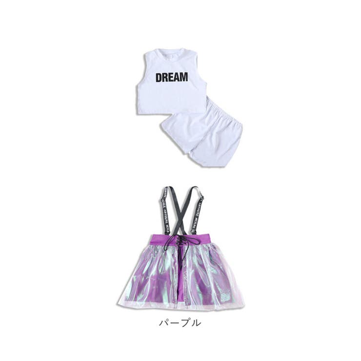キッズダンス衣装 セットアップ ヒップホップ[品番：BCYW0031455