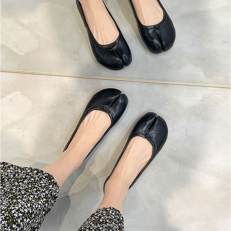 足袋パンプス バレエシューズ パンプス[品番：BCYW0031458