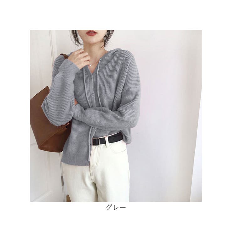 ニットカーディガン フード付き mmcardigan20f | BACKYARD FAMILY | 詳細画像17 