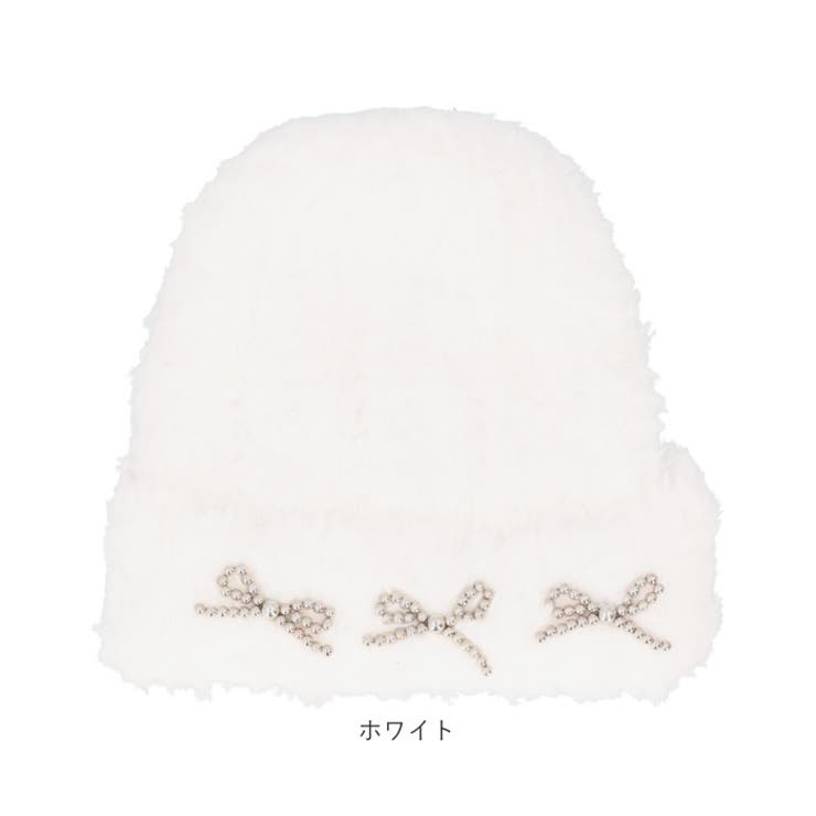 ビーズリボンファーニット帽[品番：BCYW0032365]｜BACKYARD FAMILY