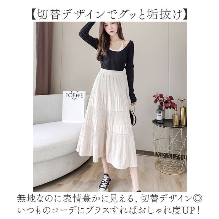 ベロアプリーツスカートウエストゴム入り mmlskir25b | BACKYARD FAMILY | 詳細画像5 