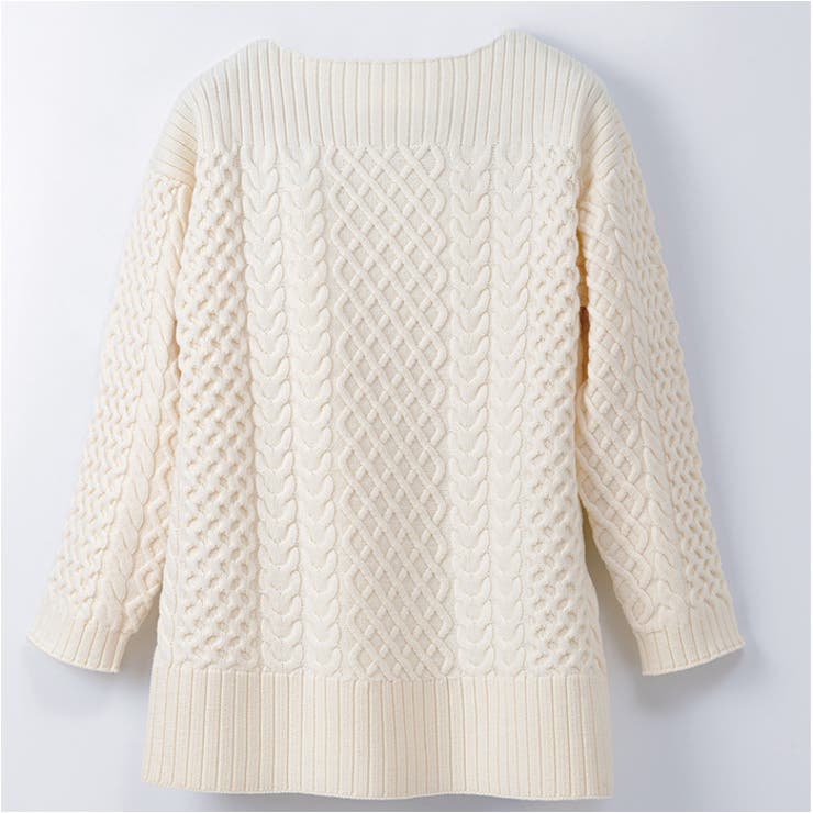 ボードネックケーブルニット | BACKYARD FAMILY | 詳細画像10 