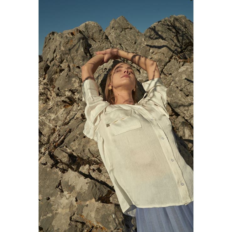 ｖネックポケットブラウス | BACKYARD FAMILY | 詳細画像7 