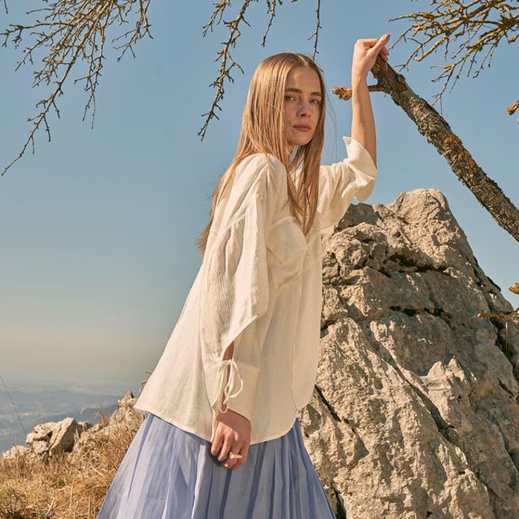 ｖネックポケットブラウス | BACKYARD FAMILY | 詳細画像9 