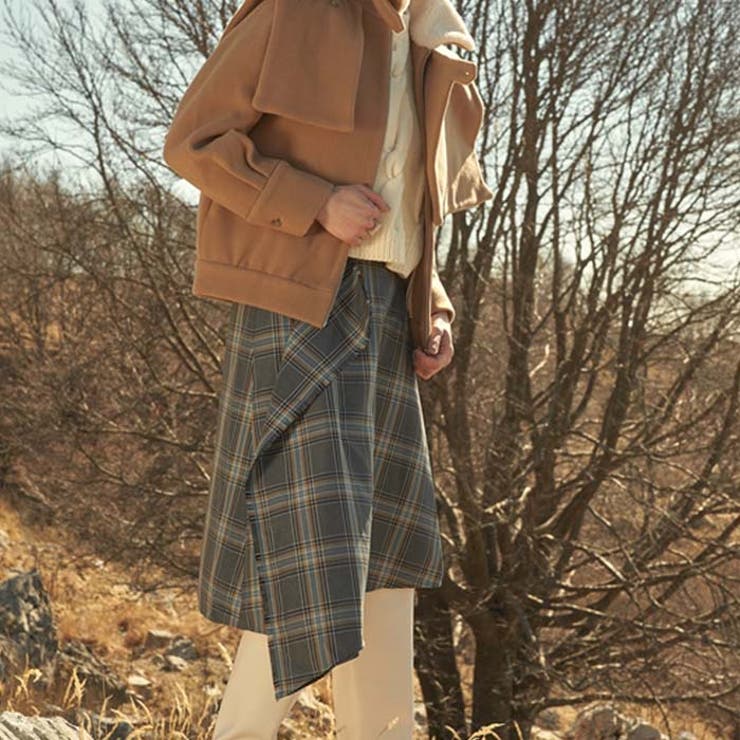 フリンジチェックスカート | BACKYARD FAMILY | 詳細画像3 