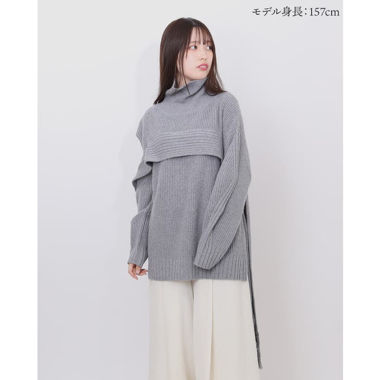 フリンジマフラーニット | BACKYARD FAMILY | 詳細画像2 