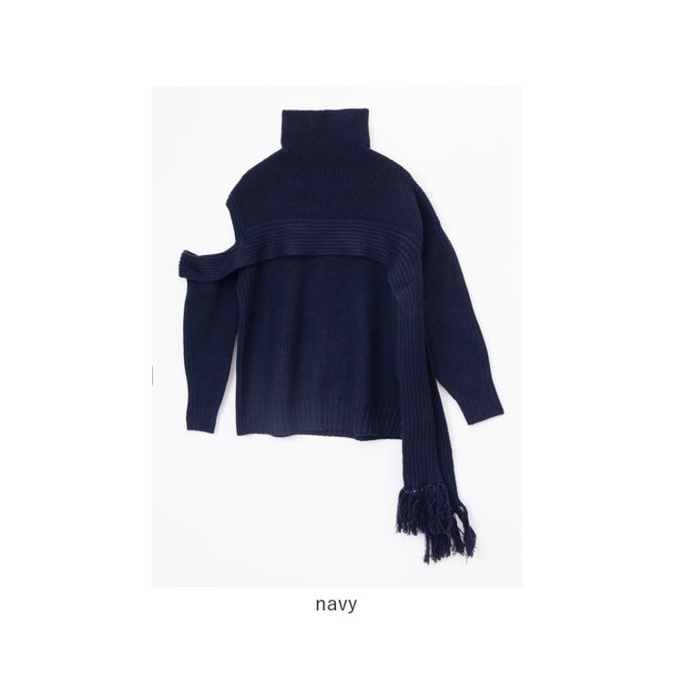 フリンジマフラーニット | BACKYARD FAMILY | 詳細画像15 