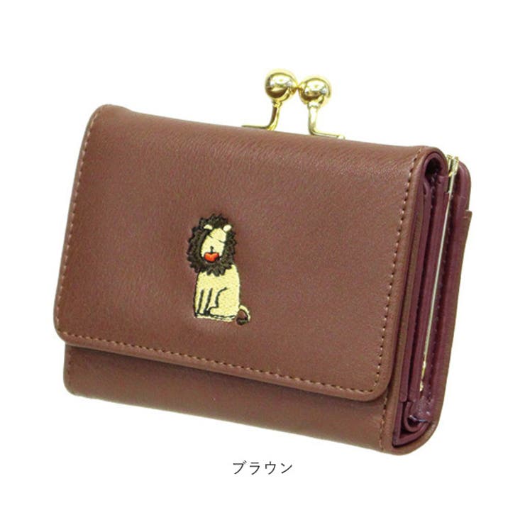 【有名人芸能人】 コミカルアニマルがま口ミドル財布[品番：BCYW0032499 二つ折り財布（小銭入れあり）