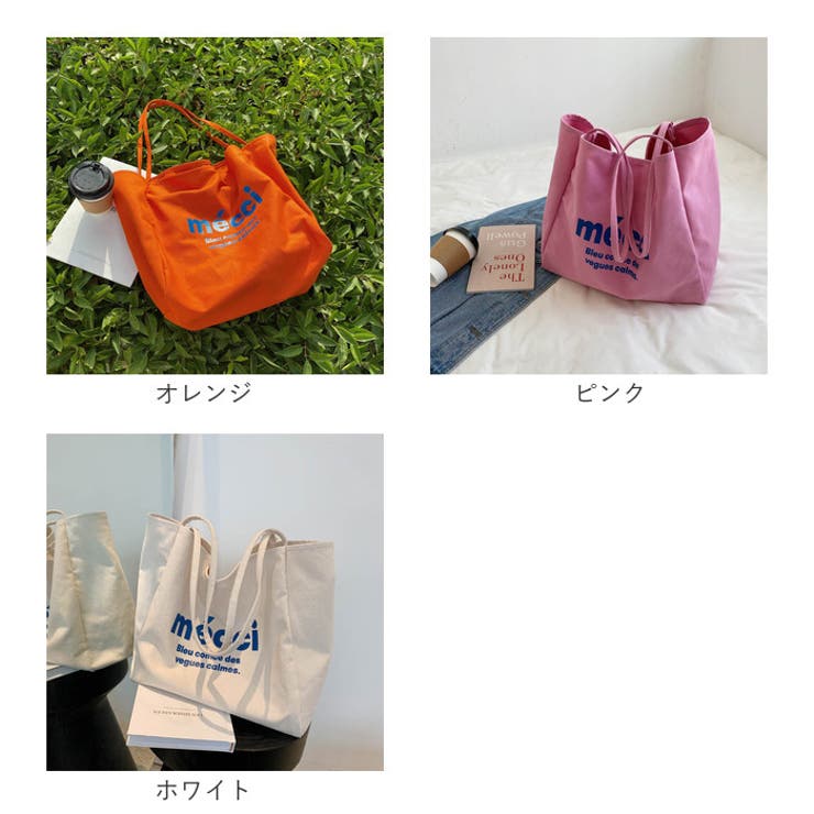 ロゴキャンバス トートバッグ カラーバッグ[品番：BCYW0032210